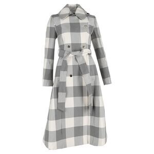 Temperley London Halcyon Belted Long Coat in Multicolor Wool